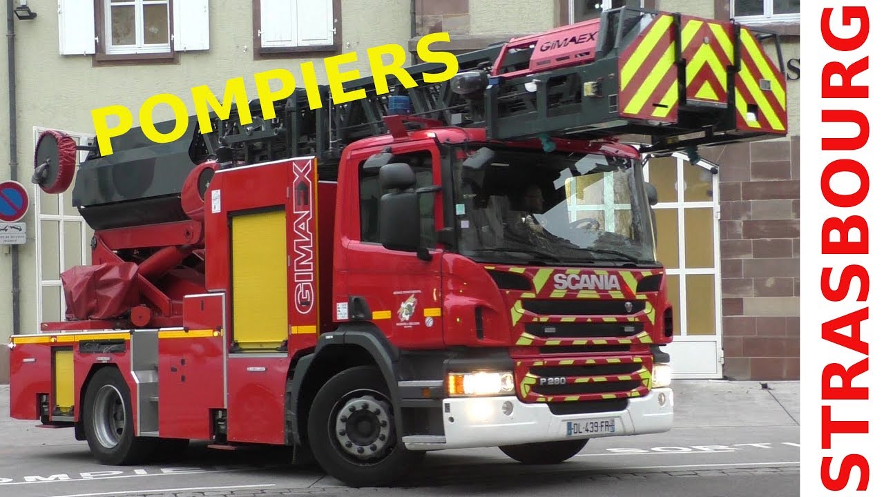 Sapeurs-Pompiers Strasbourg - Feuerwehr Feuerwache - fire brigade - Incendie et secours Bas-Rhin