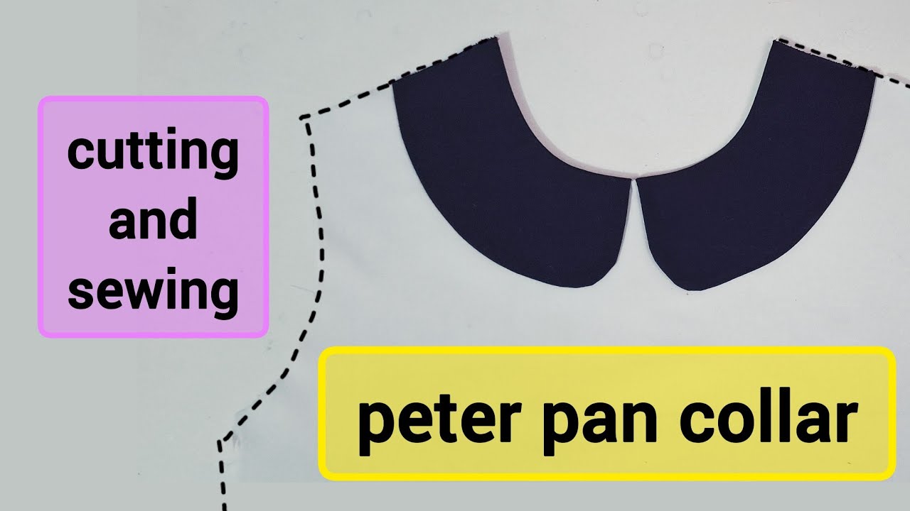 ⚫ cutting and sewing peter pan collar | peter pan collar | cutting and stitching | sewing tutorial