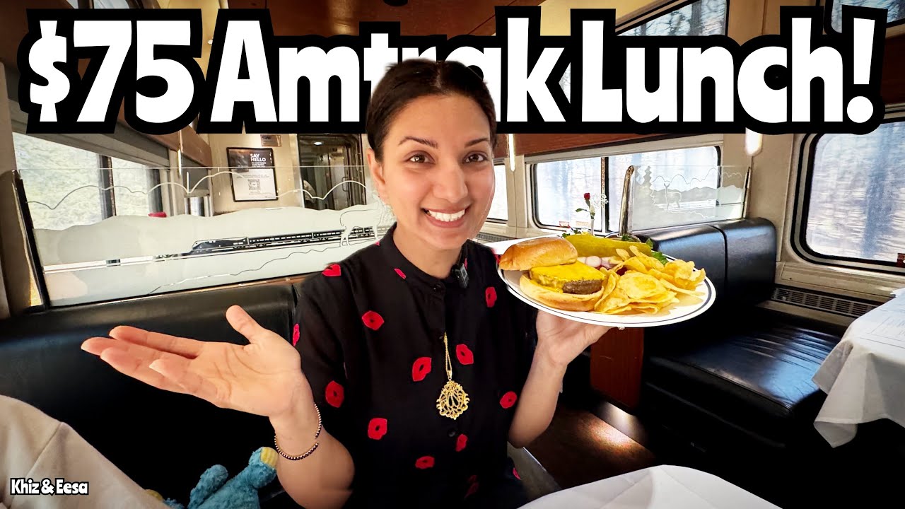 $75 Amtrak Dining Car Lunch in Coach – Was it Worth it for a Family of 4?