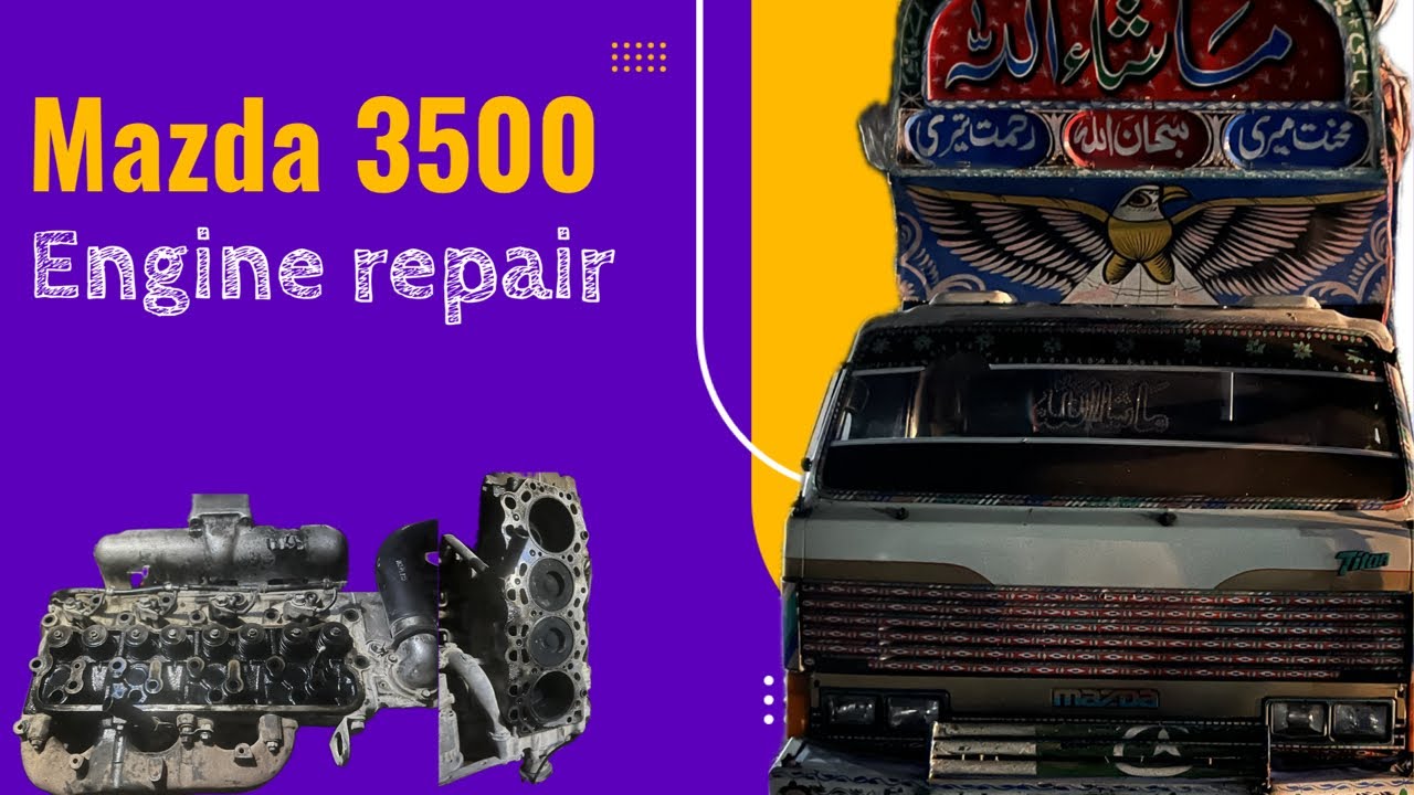 Mazda t3500 engine repair & rebuild | Mazda seized engine repair| Mazda t3500 engine restoration