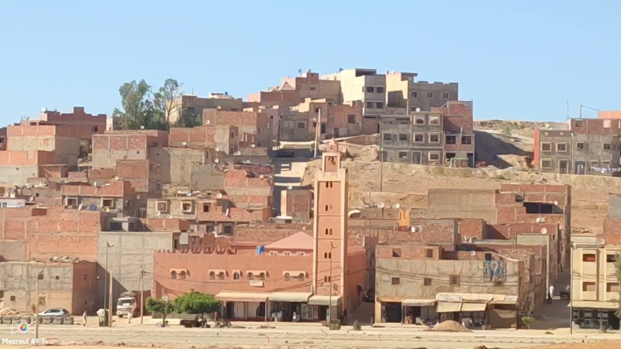 المكان الذي تم  تعويض سكان  حي جابر(تجزئة الازهار)بركان الأشغال  مستمرة