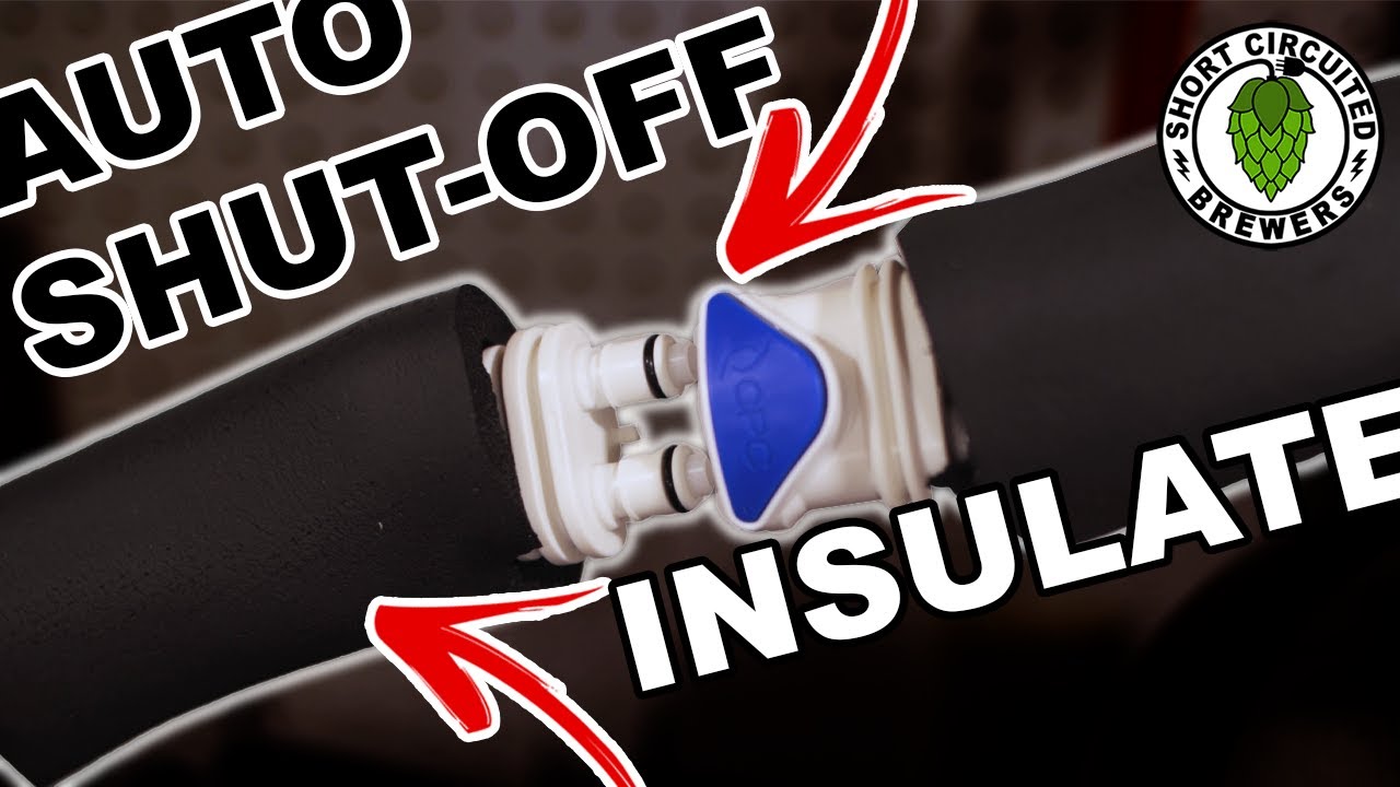 Insulation and auto-shut off for your chiller lines.