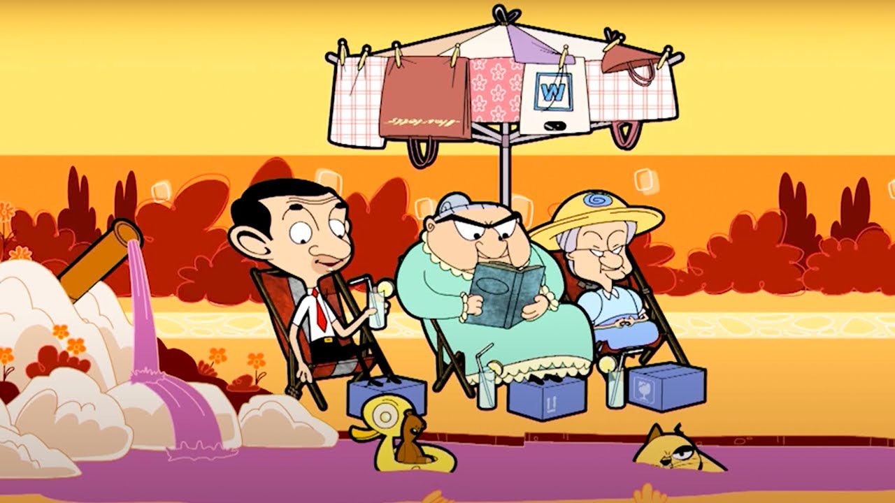 Mr Bean - Homemade Swimming Pool | WildBrain Happy | Cartoons for Kids