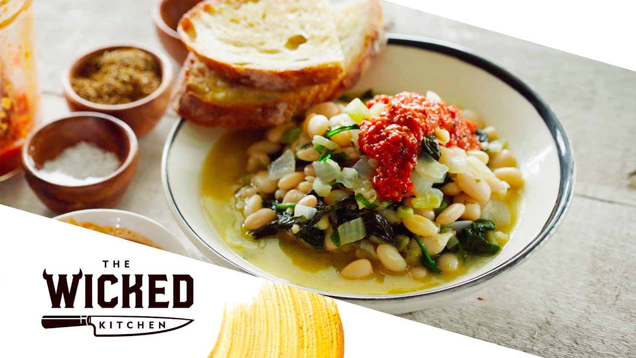 Vegan White Bean Stew with Fennel & Harissa ft Chad Sarno