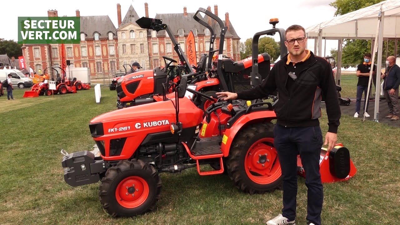 KUBOTA EUROPE : Quentin REVOY présente le nouveau tracteur compact EK1-261 à Salonvert 2020
