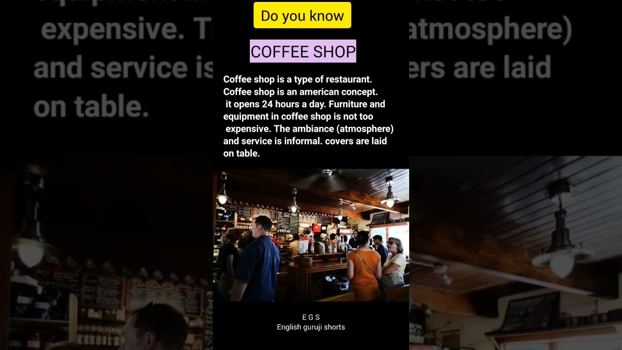 Coffee shop definition in simple english. #english #hinditoenglish #englishgrammar #basicenglish