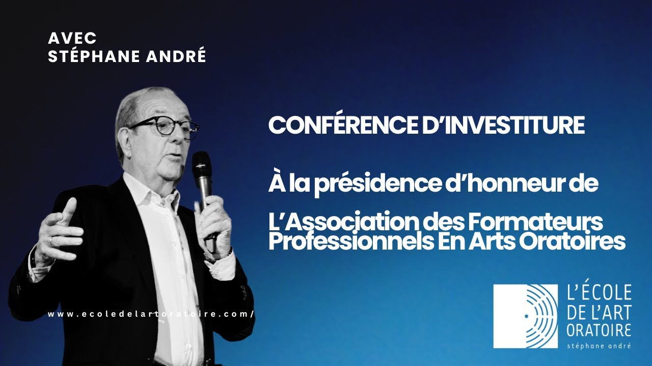 Conférence de Stéphane André sur l'Art Oratoire