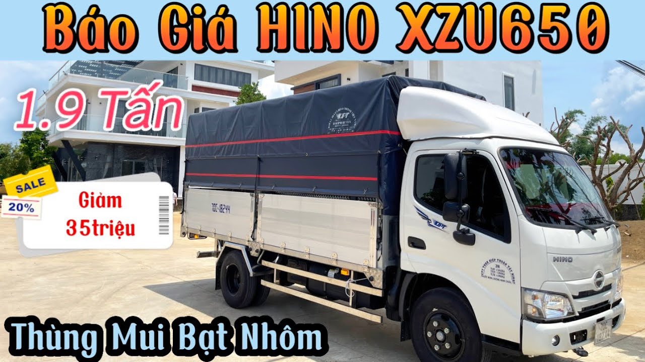 Đánh Giá Chi Tiết Xe Tải Hino 1.9 Tấn Đời 2023 | Giá Xe Hino 1T9 XZU650L -GIAO NGAY THÁNG 06-07/2023