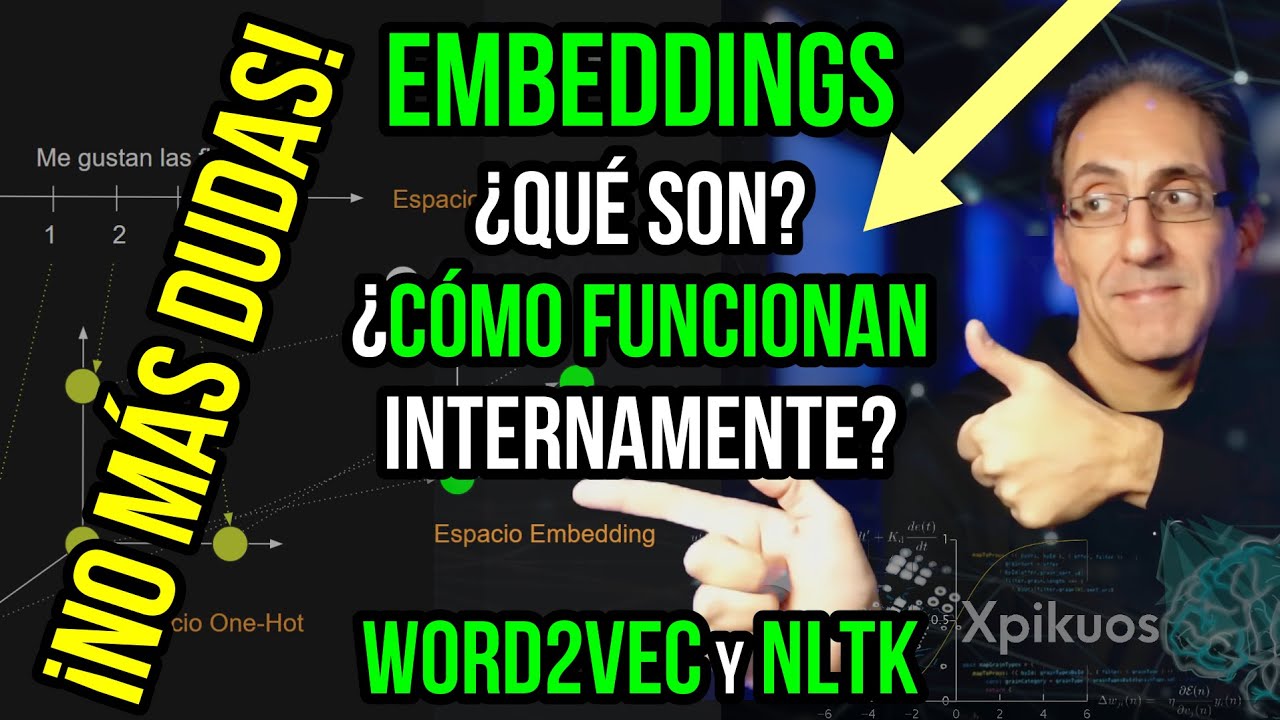 👉🔴 Redes neuronales EMBEDDINGS en Español + Word2Vec (NLP); QUÉ SON, CÓMO y PORQUÉ FUNCIONAN