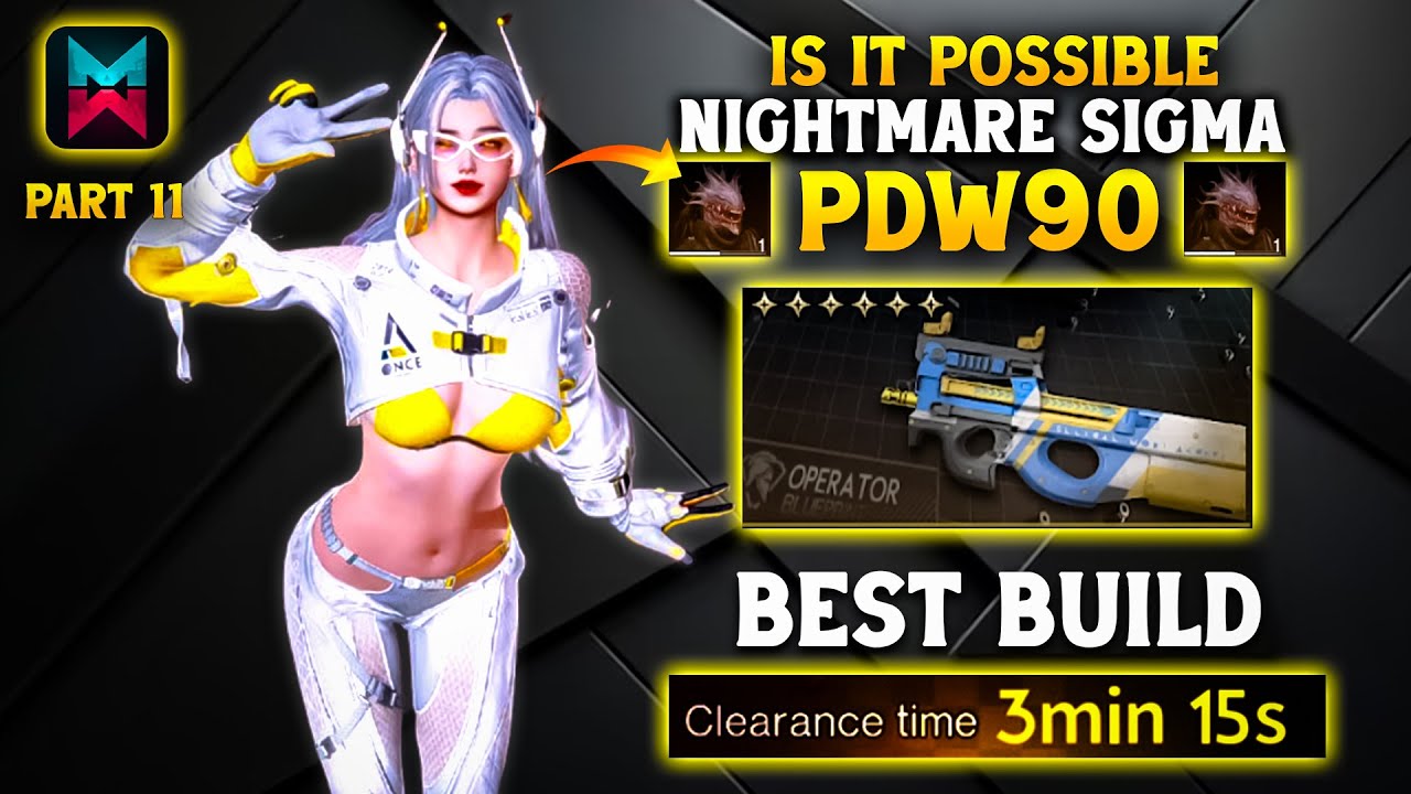 SOLO FAST RUN - NO HEAL PDW90 SILO NIGHTMARE SIGMA🥶BEST SHEILD BUILD GUIDE - ONCE HUMAN