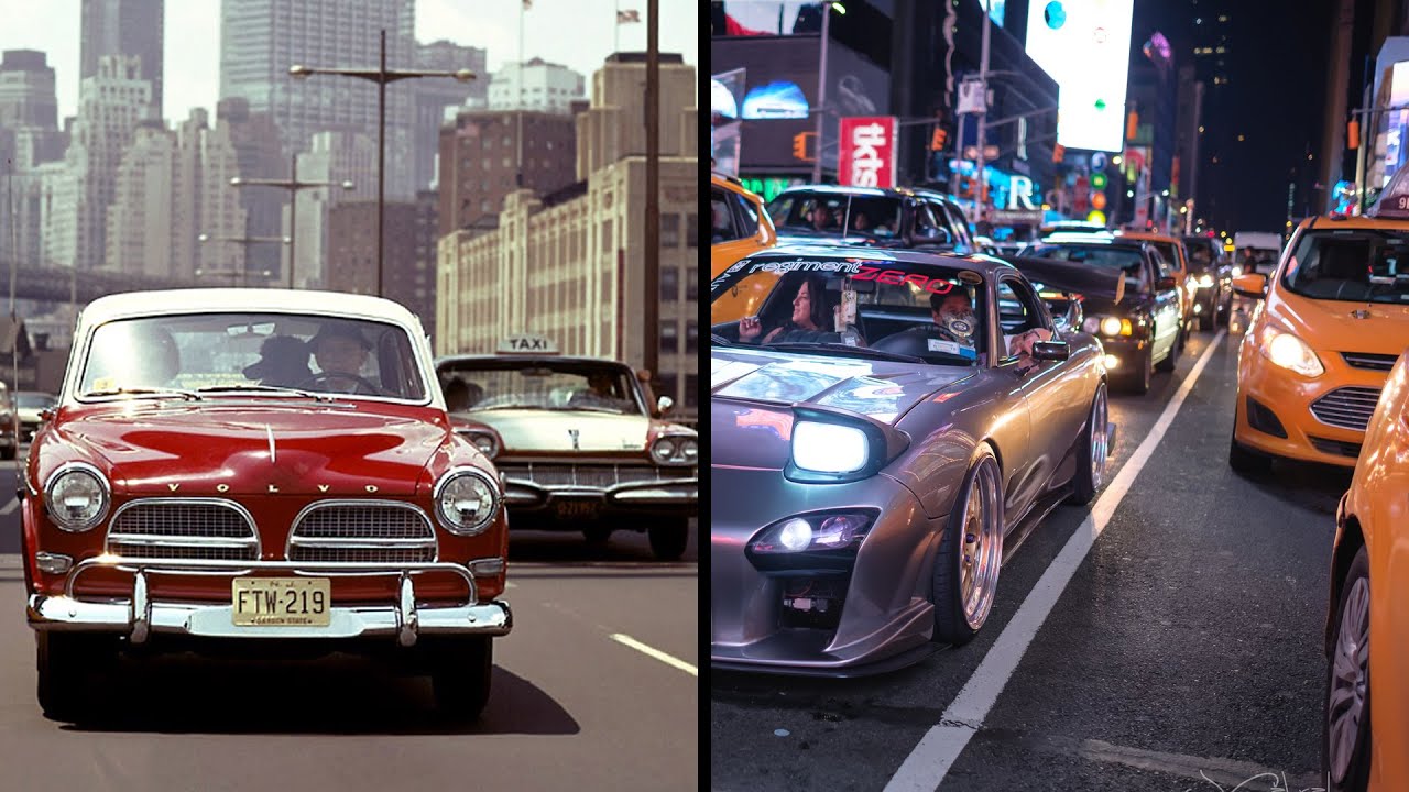 100 years Evolution of Traffic 1910s - 2010s