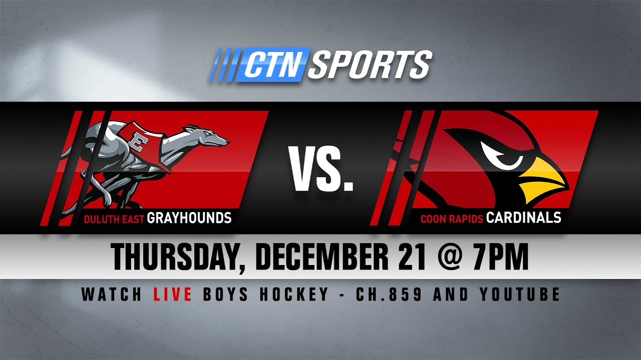 Boys Hockey: Duluth East at Coon Rapids 12/21/23