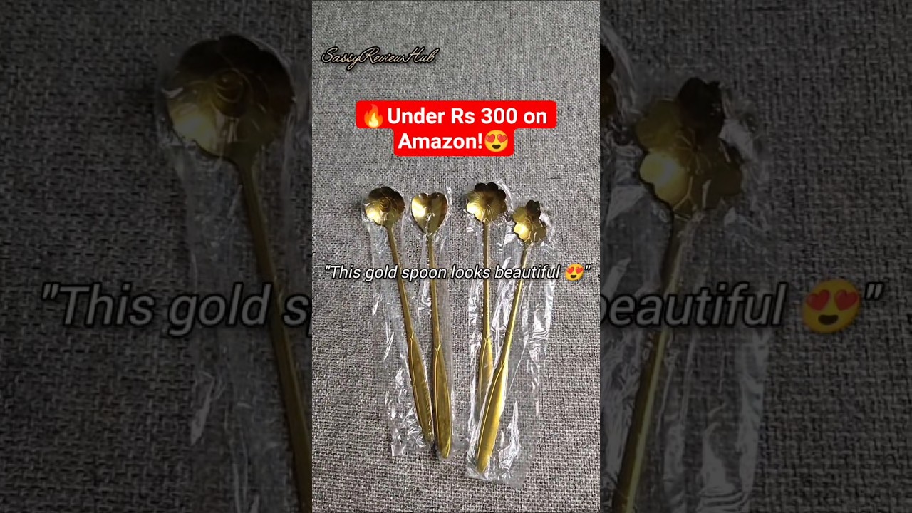 Amazon Top Pick | Gold Spoon Set | Elegant Spoons 