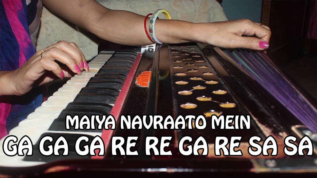 How to Play Maiya Navraato Mein on Harmonium (with Notation) - Rashmi Bhardwaj