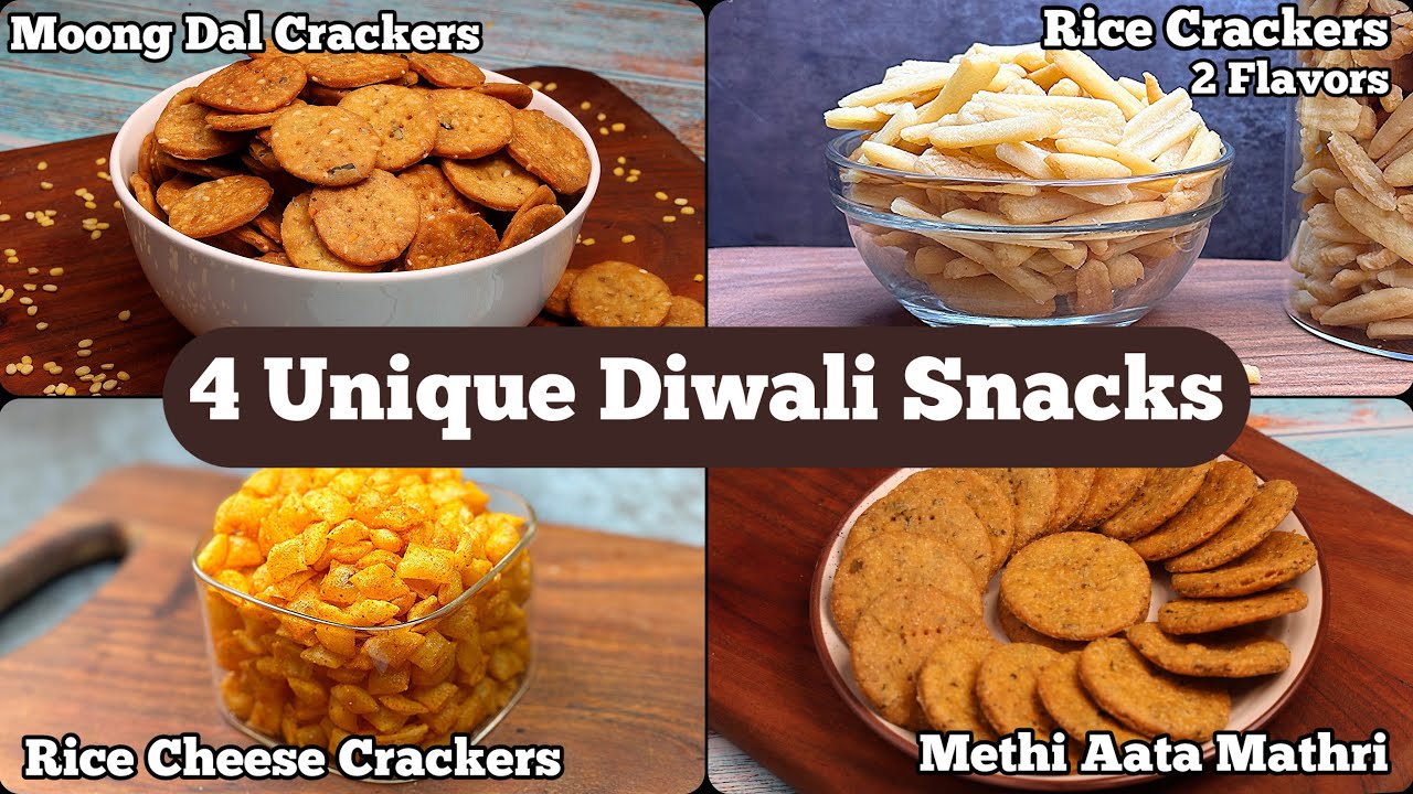 4 Crispy & Unique Diwali Snacks You Can Make in 10 minutes! No Maida