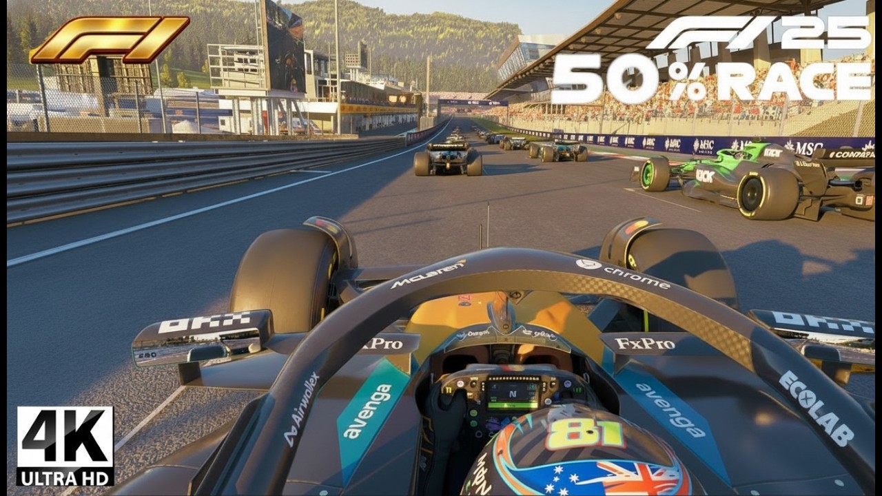 McLaren MCL39 50% Race at Red Bull Ring! Austrian GP Start Grid Battle | F1 25 4K