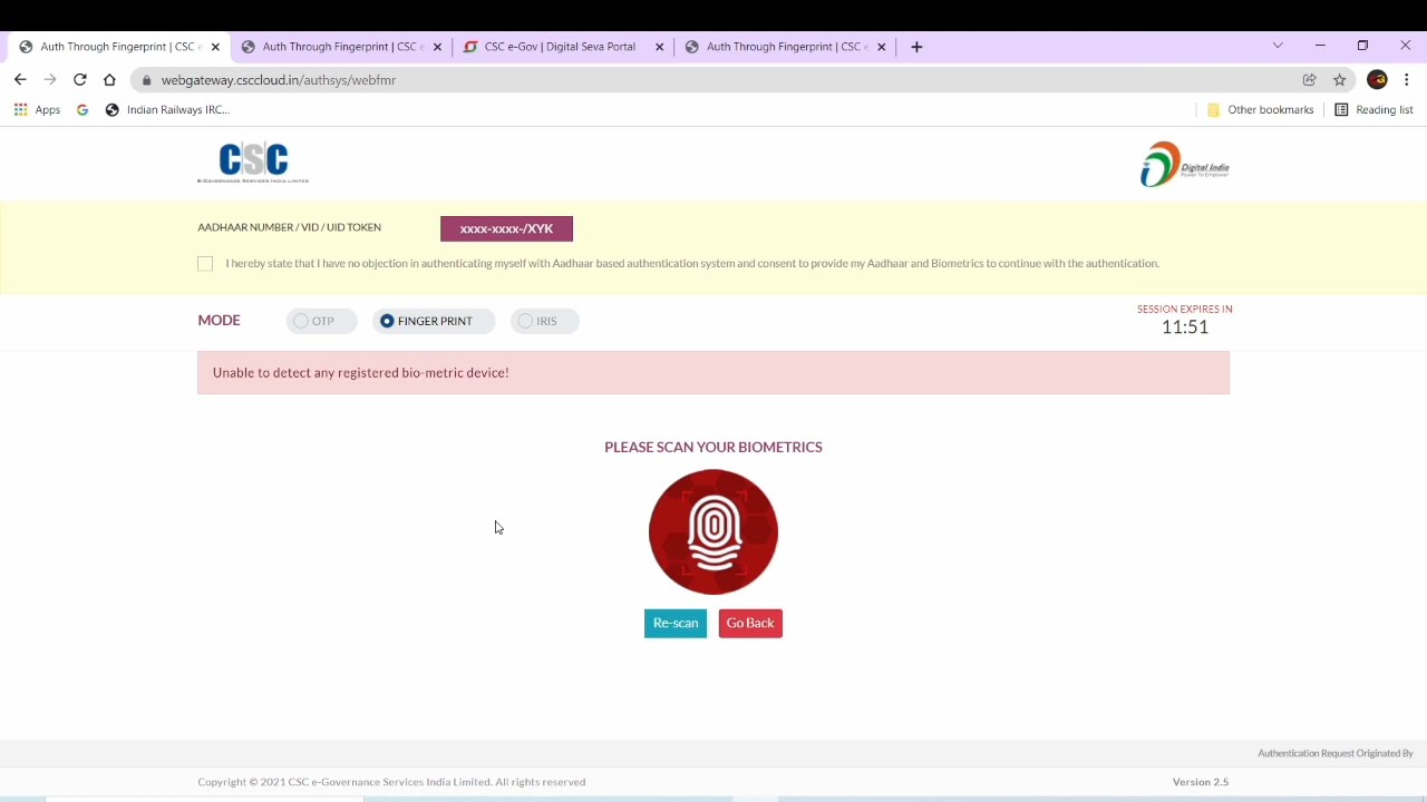CSC Unable to Detect Registered Biometric Device: Windows 10 Biometric Device Settings Not Workin...