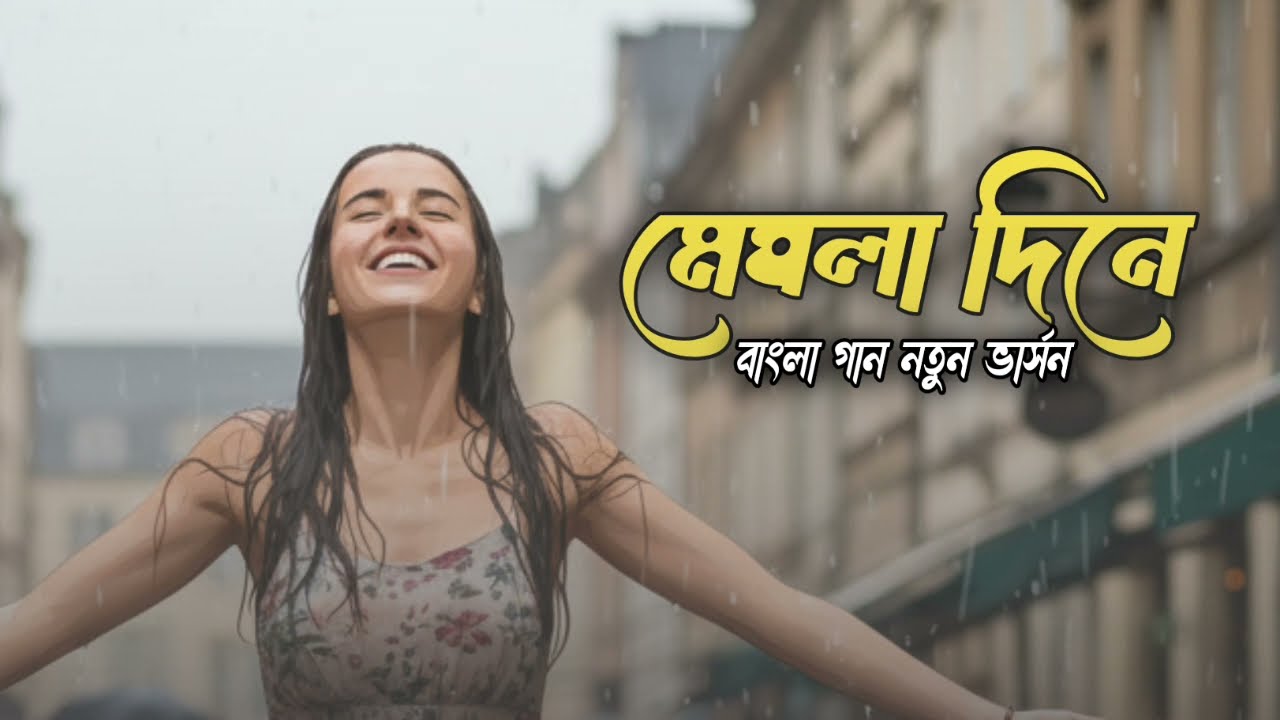 মেঘলা দিনে, bangla new varsan , lofi song.