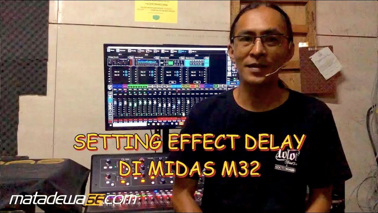 SETTING EFFECT DELAY DI MIDAS M32