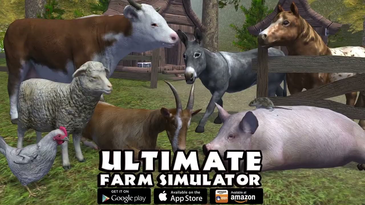 Mouse VS Donkey, Pig, Chicken, Pony, Cow, Ultimate Farm Simulator