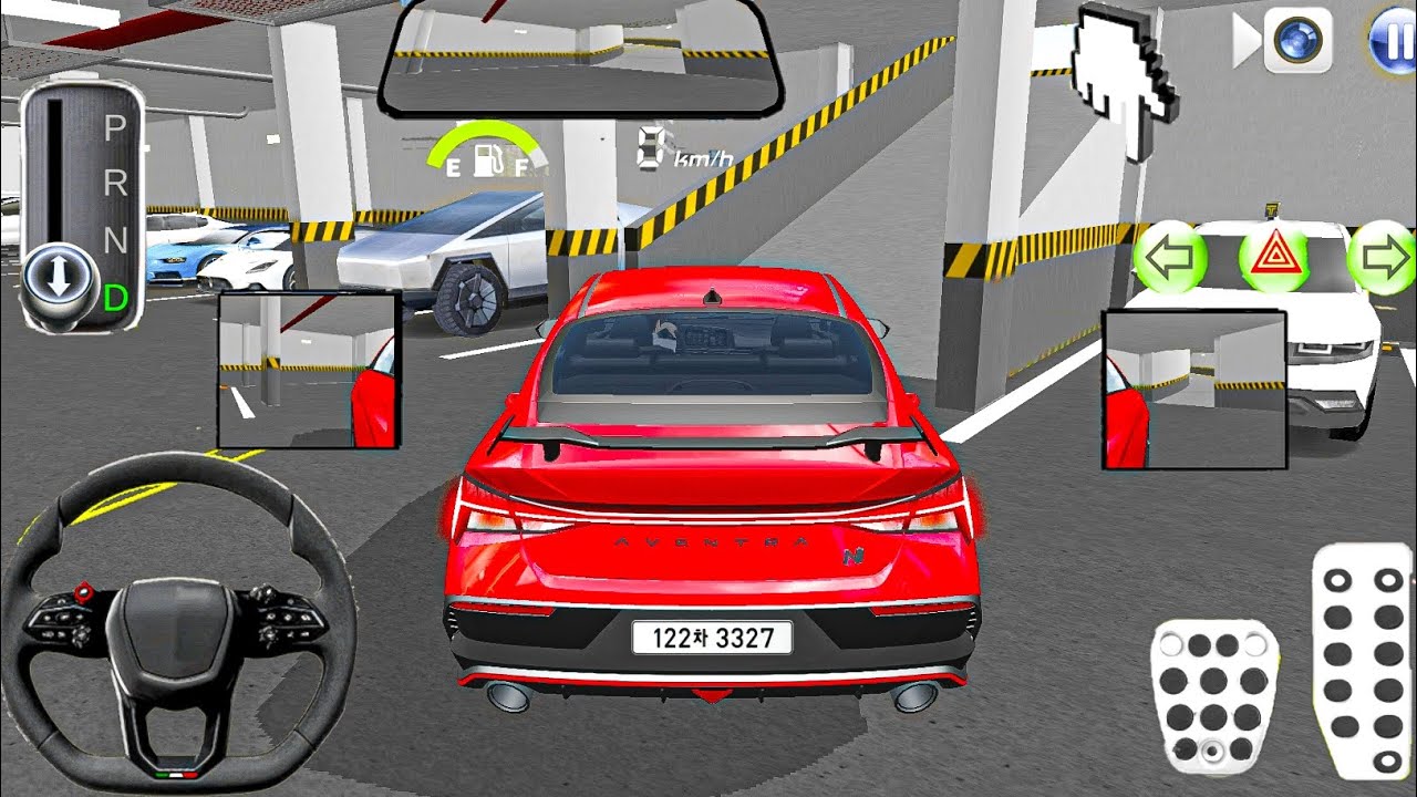 Red Sonata Car Parking In City Mall | 3D Driving Class | Car Simulator Game Android 