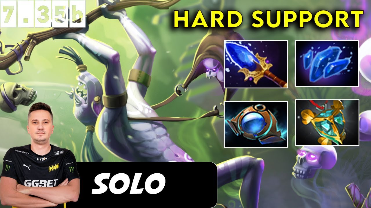 Solo Witch Doctor Hard Support - Dota 2 Patch 7.35b Pro Pub Gameplay