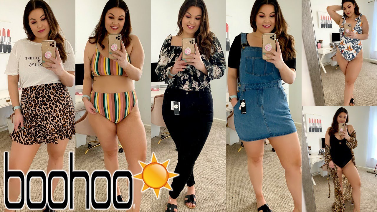 HUGE SPRING BOOHOO PLUS SIZE TRY ON HAUL ☀️👙