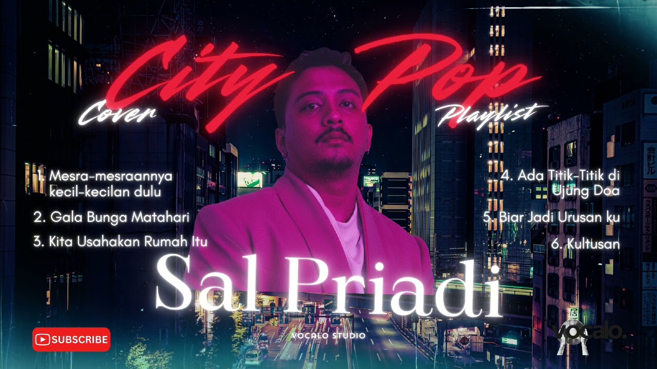 PLAYLIST SAL PRIADI 🔥 | CITY POP VERSION | AI Cover | Vocalo Studio