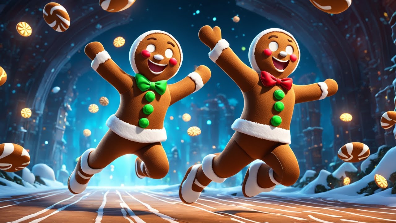 Gingerbread Man Rhyme Song  | Fun Nursery Rhyme with Lyrics for Kids | Educational Kids Songs