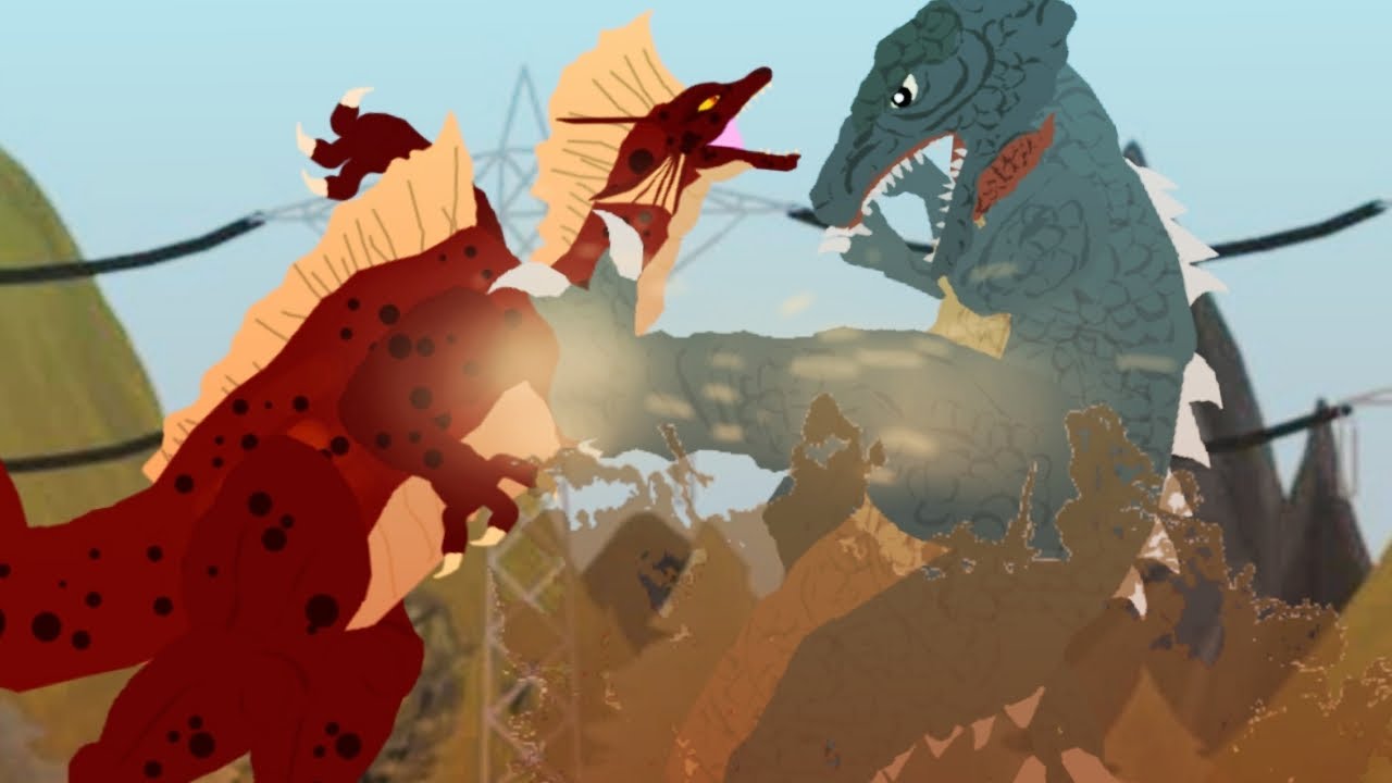Titanosaurus and Gorosaurus have a territorial dispute (Dc2 fight animation)