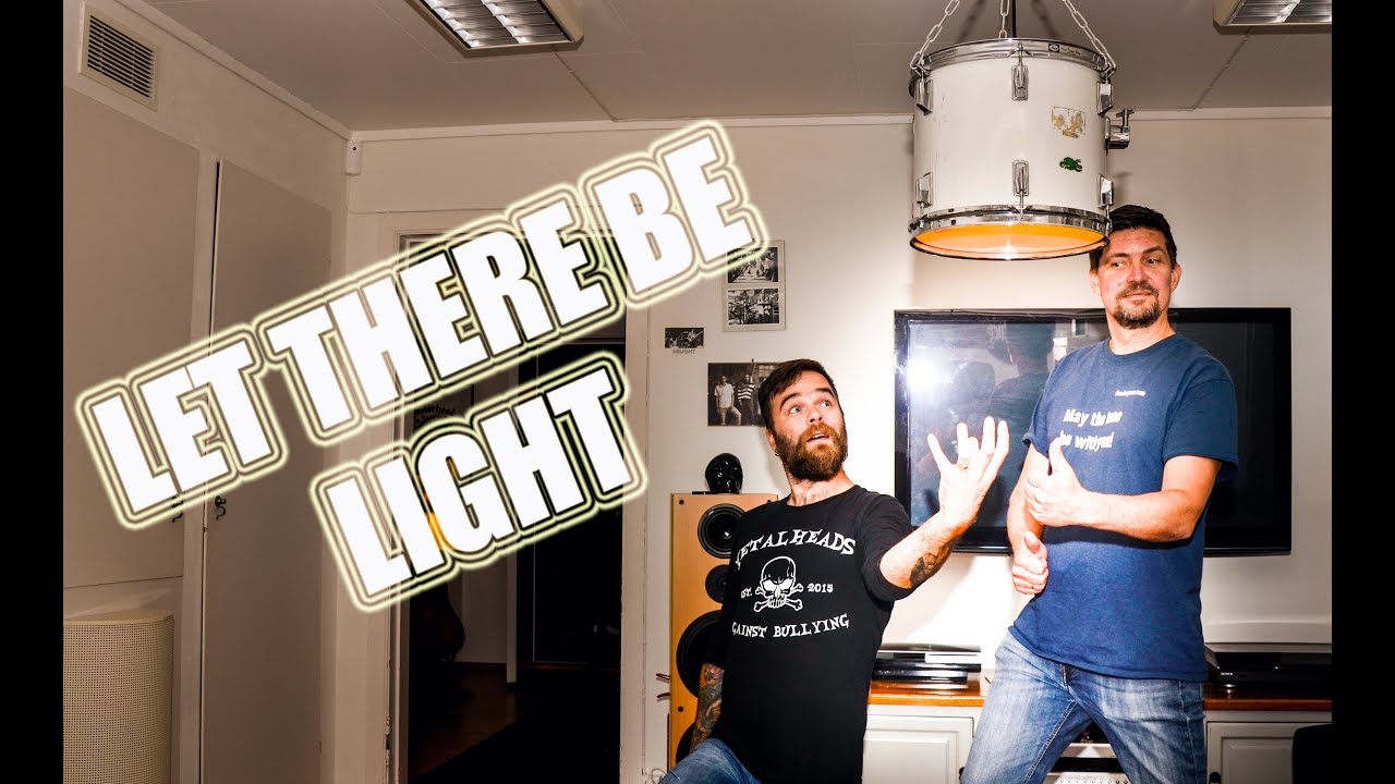 DIY drum lamp!