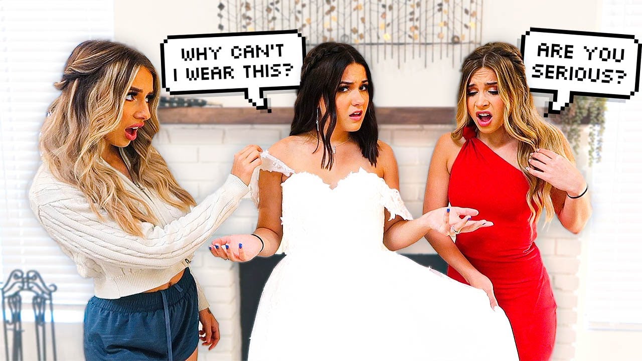 Wearing A WEDDING DRESS To JATIES WEDDING To See How Our Friends React...