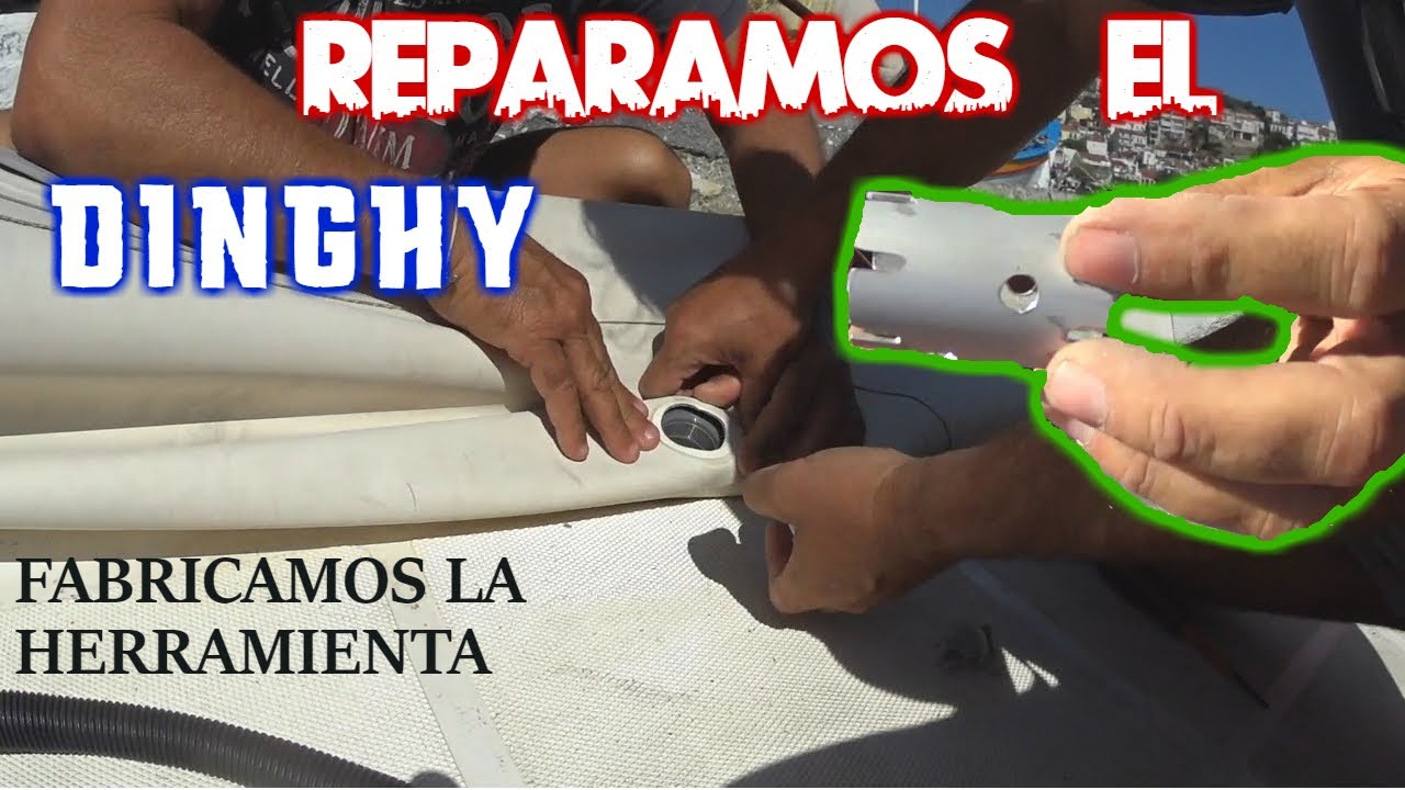 COMO CAMBIAR LA VALVULA Y  REPARAR UN DINGUI O AUXLIAR NEUMATICA,