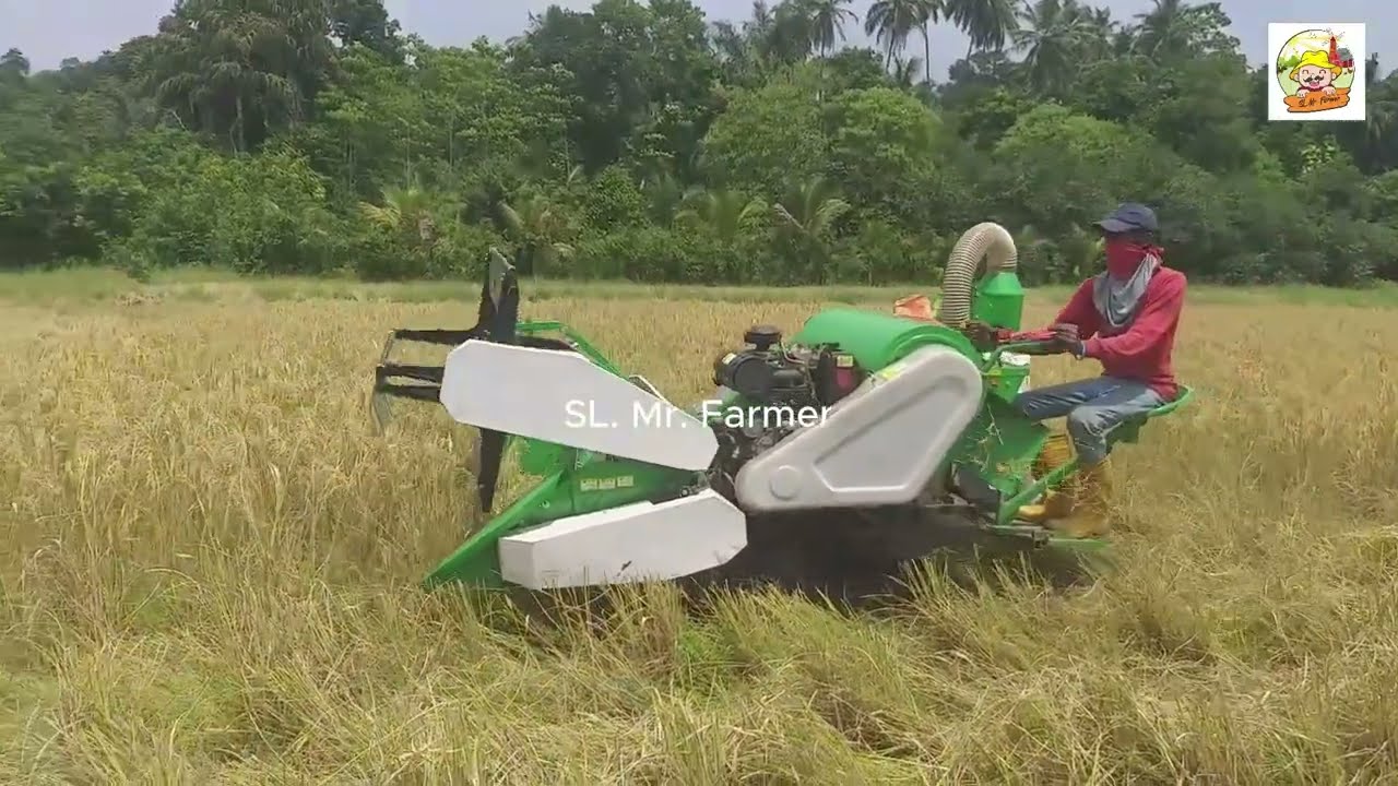 Low weight Mini Combine Harvester/ලංකාවේ බරින් අඩුම ගොයම් කපන මැෂිම -SL.Mr.Farmer