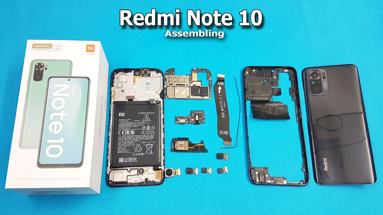 Redmi Note 10 Reassembly | All Parts of Redmi Note 10 / How TO Assemble Redmi Note 10