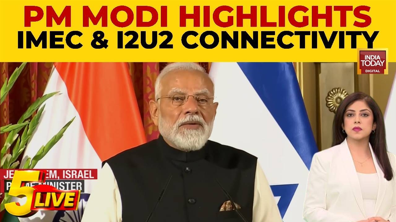 PM Modi Highlights IMEC & I2U2 Connectivity Projects During Israel Visit, Calls For West Asia Peace
