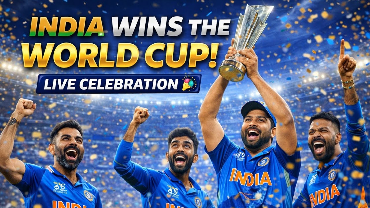 INDIA WON THE WORLD CUP 🏆 | Live Celebration | T20 World Cup 2026 live from PATNA