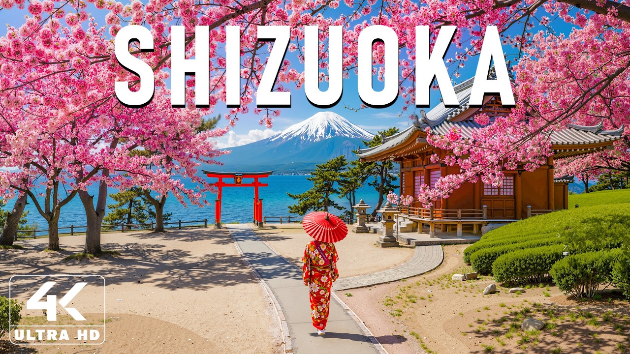 Spring in Shizuoka 4K 🌸 Discover Cherry Blossoms, Historic Shrines & Tranquil Fuji Landscapes