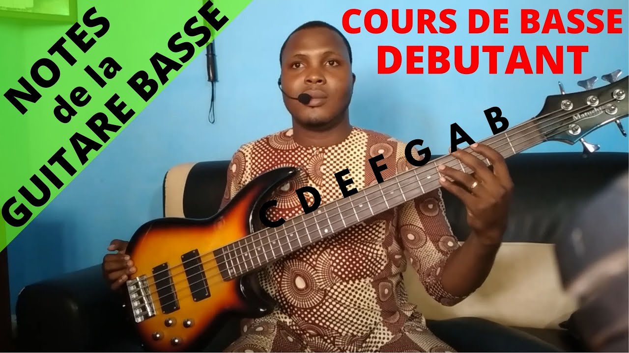 Les notes de la guitare (gamme naturelle), Cours de basse leçon1