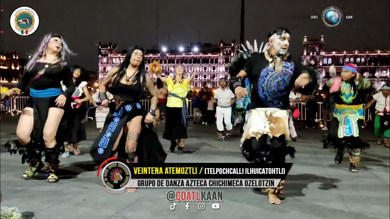 Danzas, explicación y palabras de la Veintena ATEMOZTLI de TELPOCHCALLI ILHUICATOHTLI