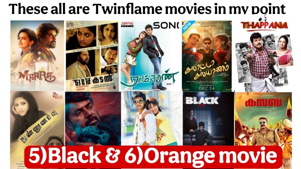 These all are twinflame movies in my point - Black & Orange movies | Tamil 