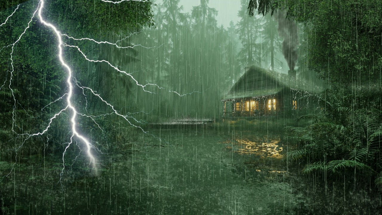 HEAVY RAIN AND THUNDER SOUNDS - DEEP SLEEP | Thunderstorm for Sleeping - Rain Sound Comfort #2