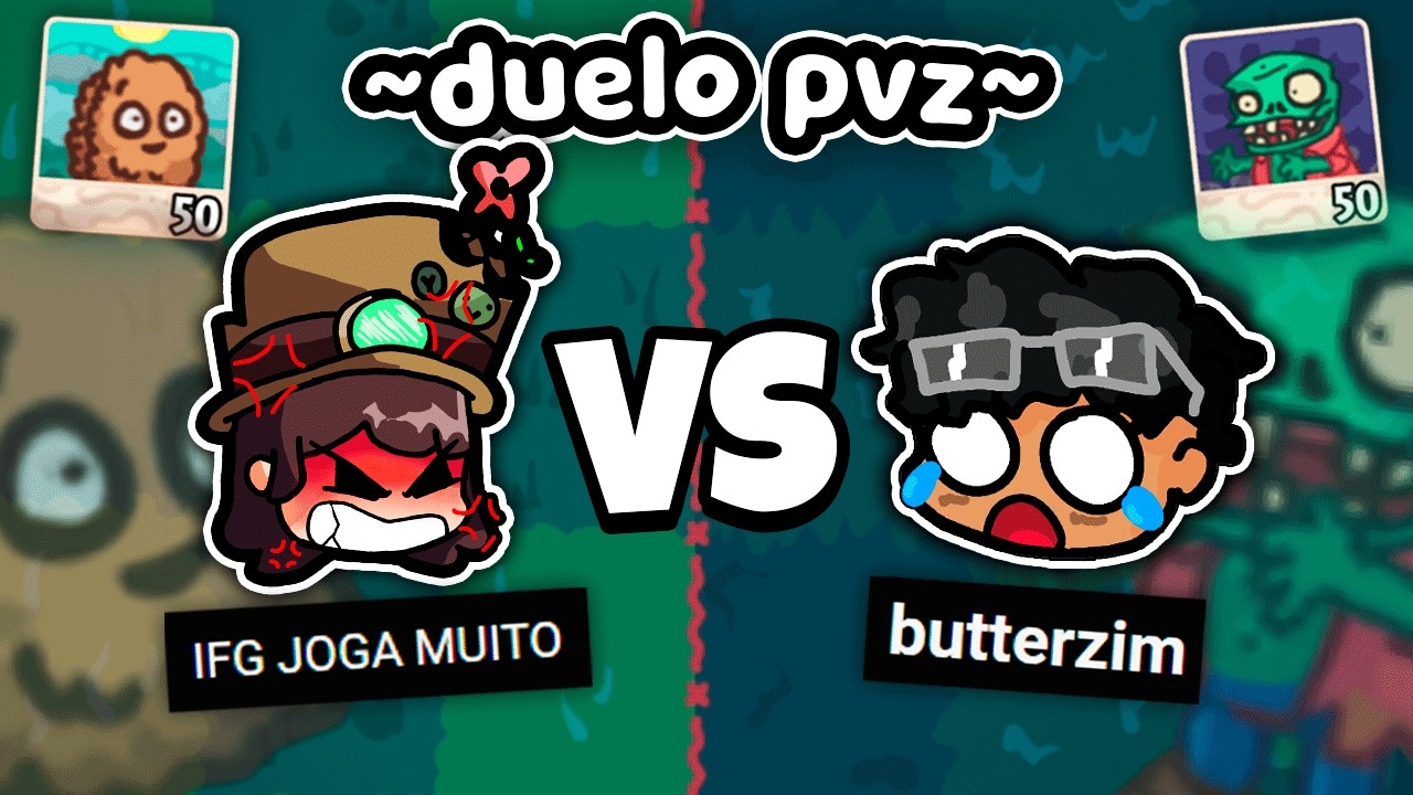 Enfrentei o IFG JOGA MUITO no plants vs zombies de X1 😠💥😭