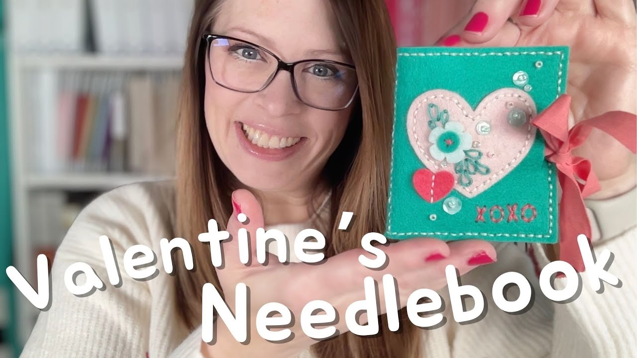 MAKE THIS! FELT STITCHING Valentine's Needle Book (FLOSSTUBE Extra)