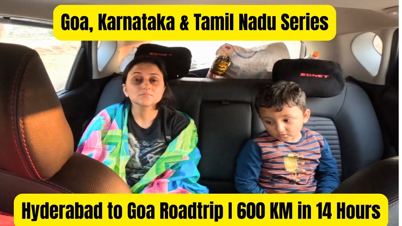 EP01 Hyderabad to Goa in Car | 680 KM Long Drive | Scenic Amboli Ghat Route