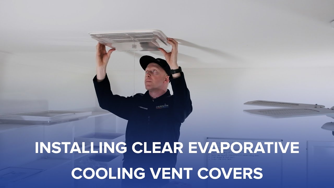 How to Install Clear Evaporative Cooler Vent Covers
