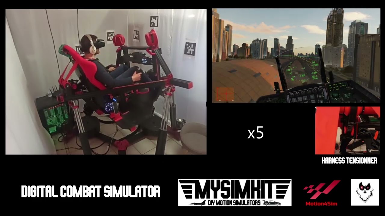 6DOF Dynamic motion simulator  | DCS : Dubaï in F16