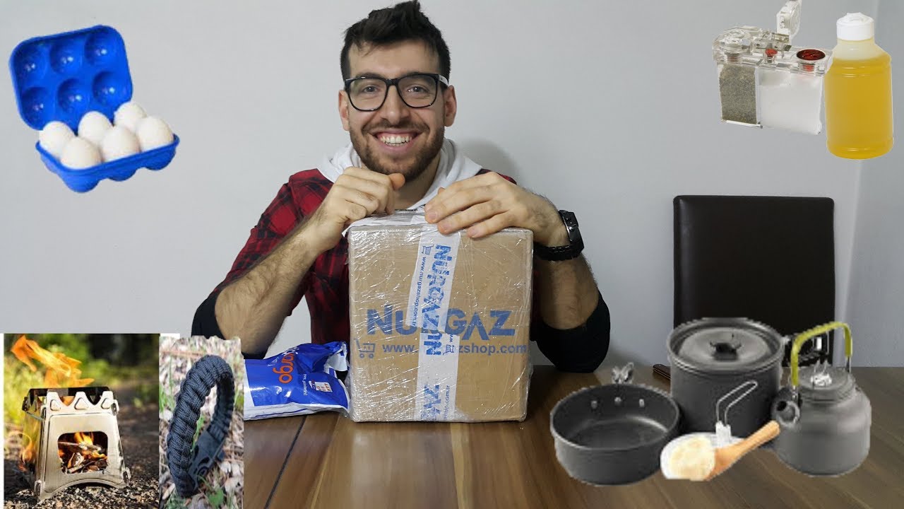 NURGAZ'dan Kamp Eşyaları Sipariş Ettik,  8 Parça Eşya Bir Kutuda
