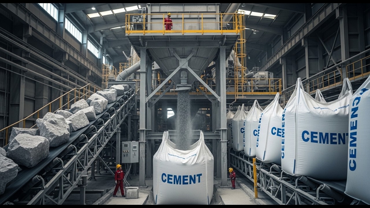 How Cement Is Made Inside a Mega Cement Plant | Full Process
