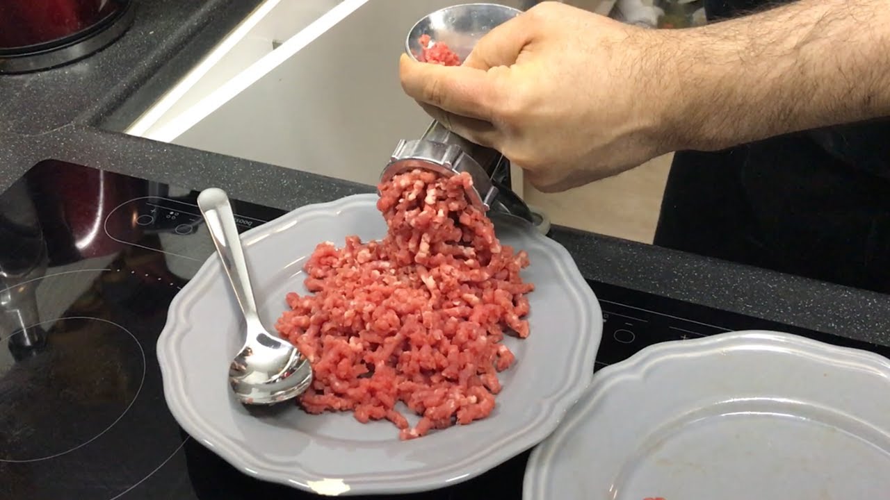 Manual meat grinder from lidl + making Persian style cutlet
